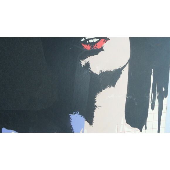 Vintage Rolling Stones World Tour Mick Jagger Warhol Poster Michelle Arts READ - Picture 7 of 9